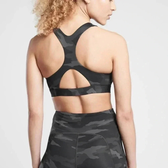 Athleta Camo Print Green Sports bra size small - Picture 2 of 5